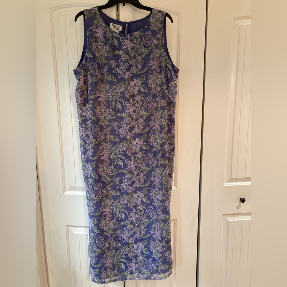 Style & Co. Lavender Floral Sun Dress